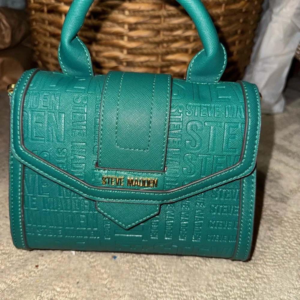 Steve Madden Teal Handbag - Picture 1 of 4